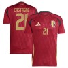 Officiële Voetbalshirt België Castagne 21 Thuis EK 2024 - Heren